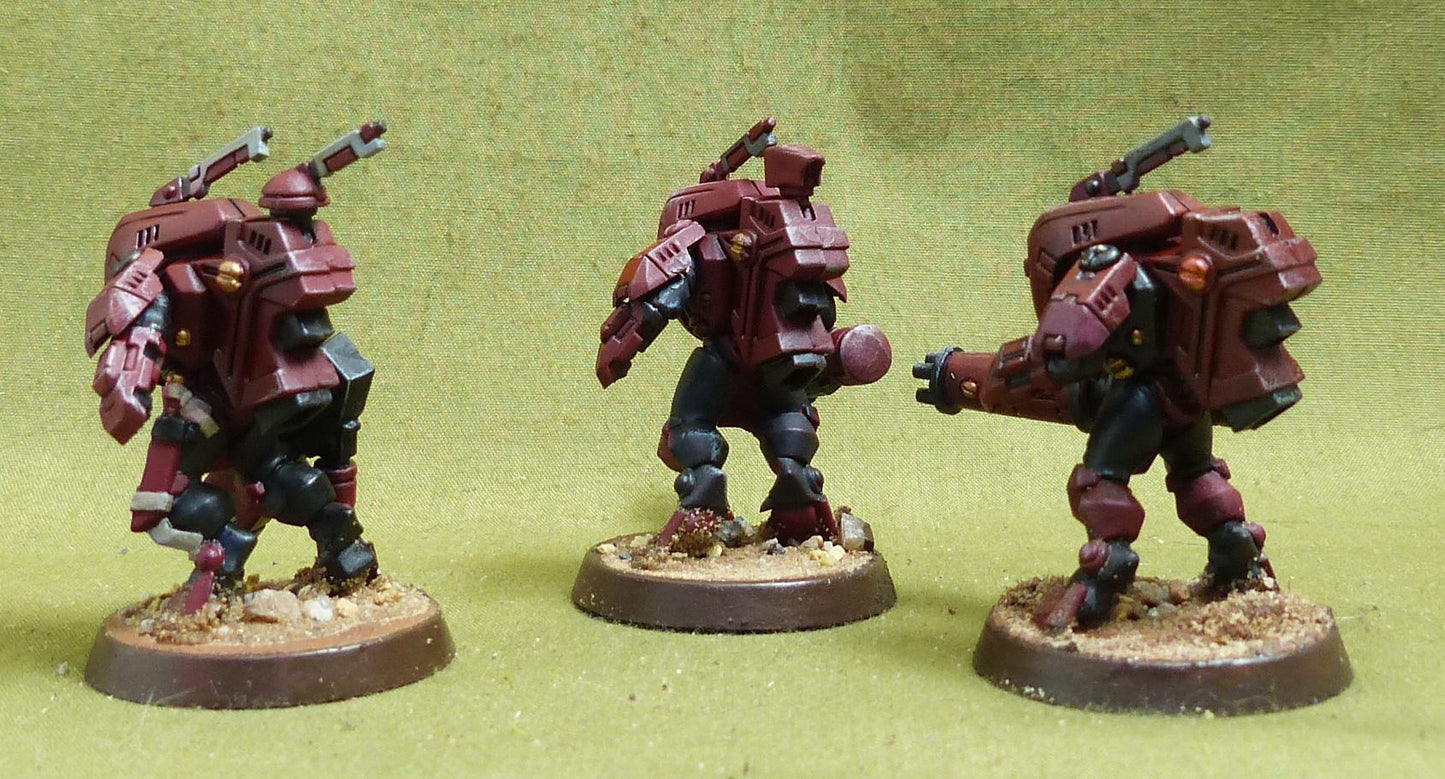 XV25 Stealth Suits painted - Tau Empire - Warhammer 40K #F2