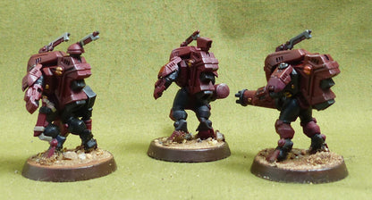 XV25 Stealth Suits painted - Tau Empire - Warhammer 40K #F2
