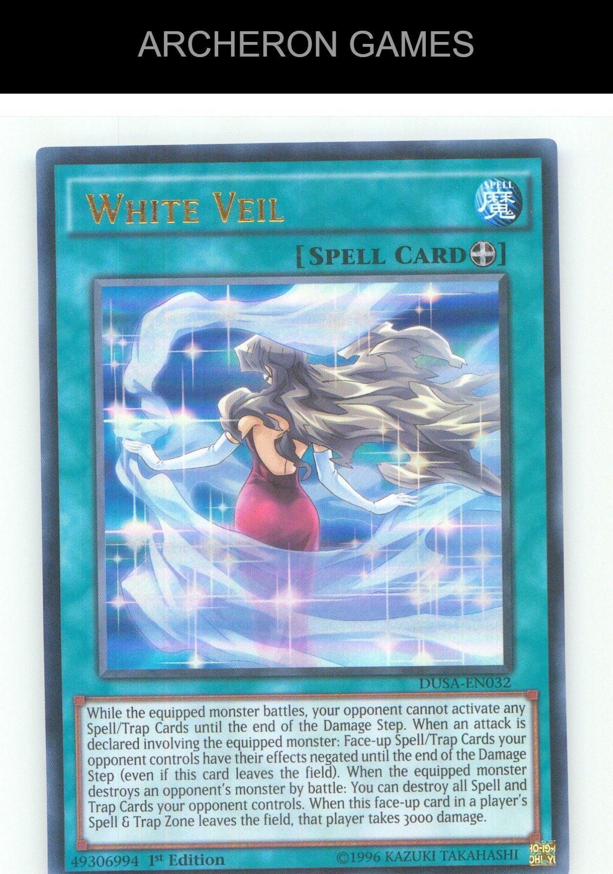 White Veil UR YUGIOH Card 1st Edition