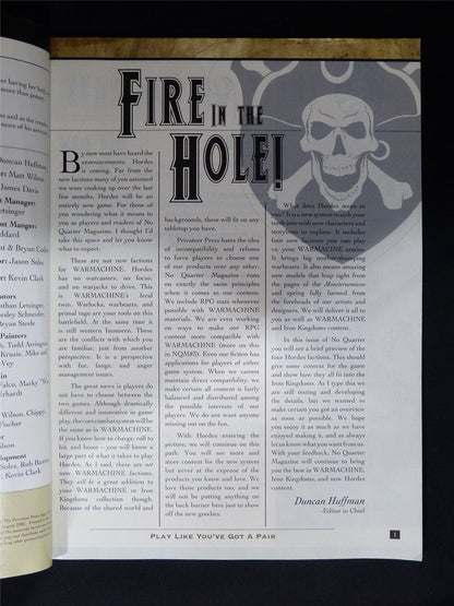 No Quarter Magazine #2 - Privateer Press