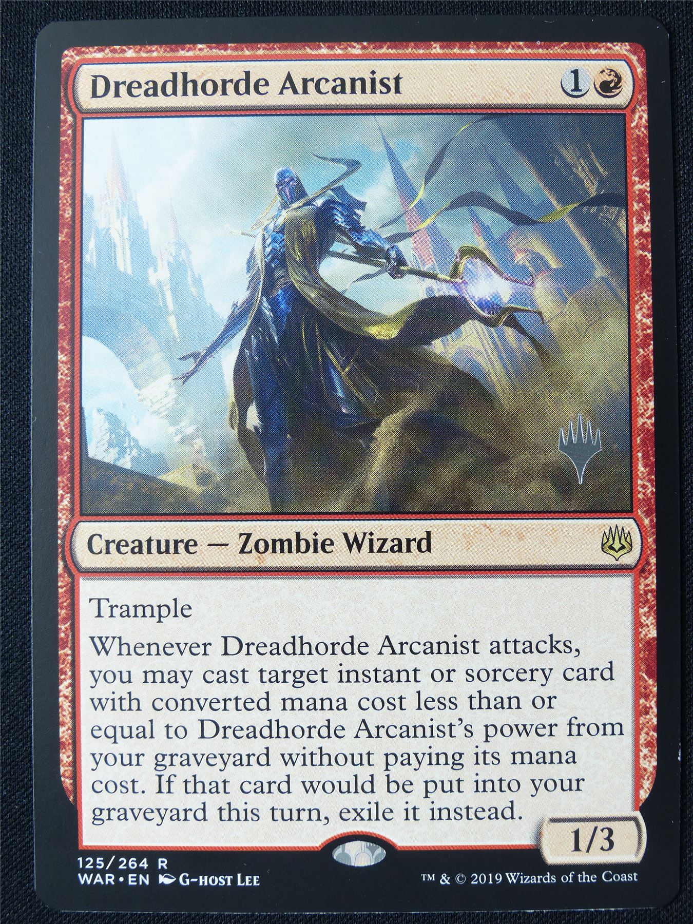 Dreadhorde Arcanist Promo stamped - WAR - Mtg Card #1NR