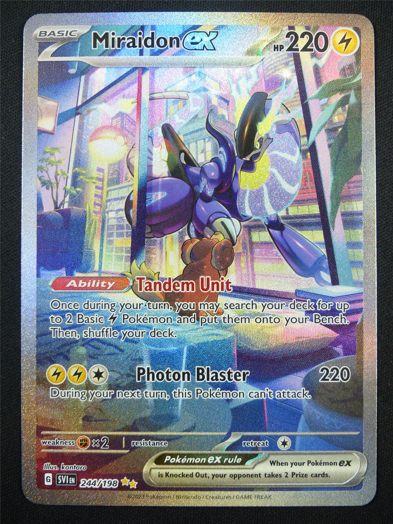 Miraidon EX 244/198 Textured Holo - Pokemon Card #5PU