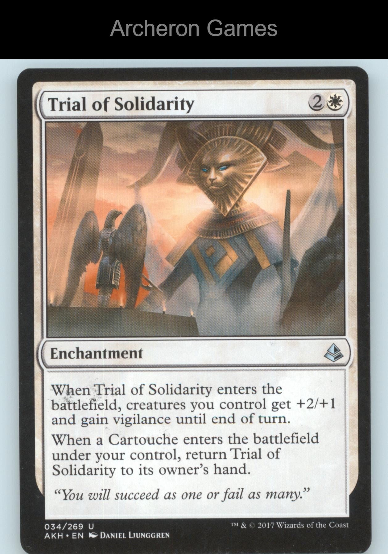 Trial of Solidarity 34 UC MTG Card Amonkhet