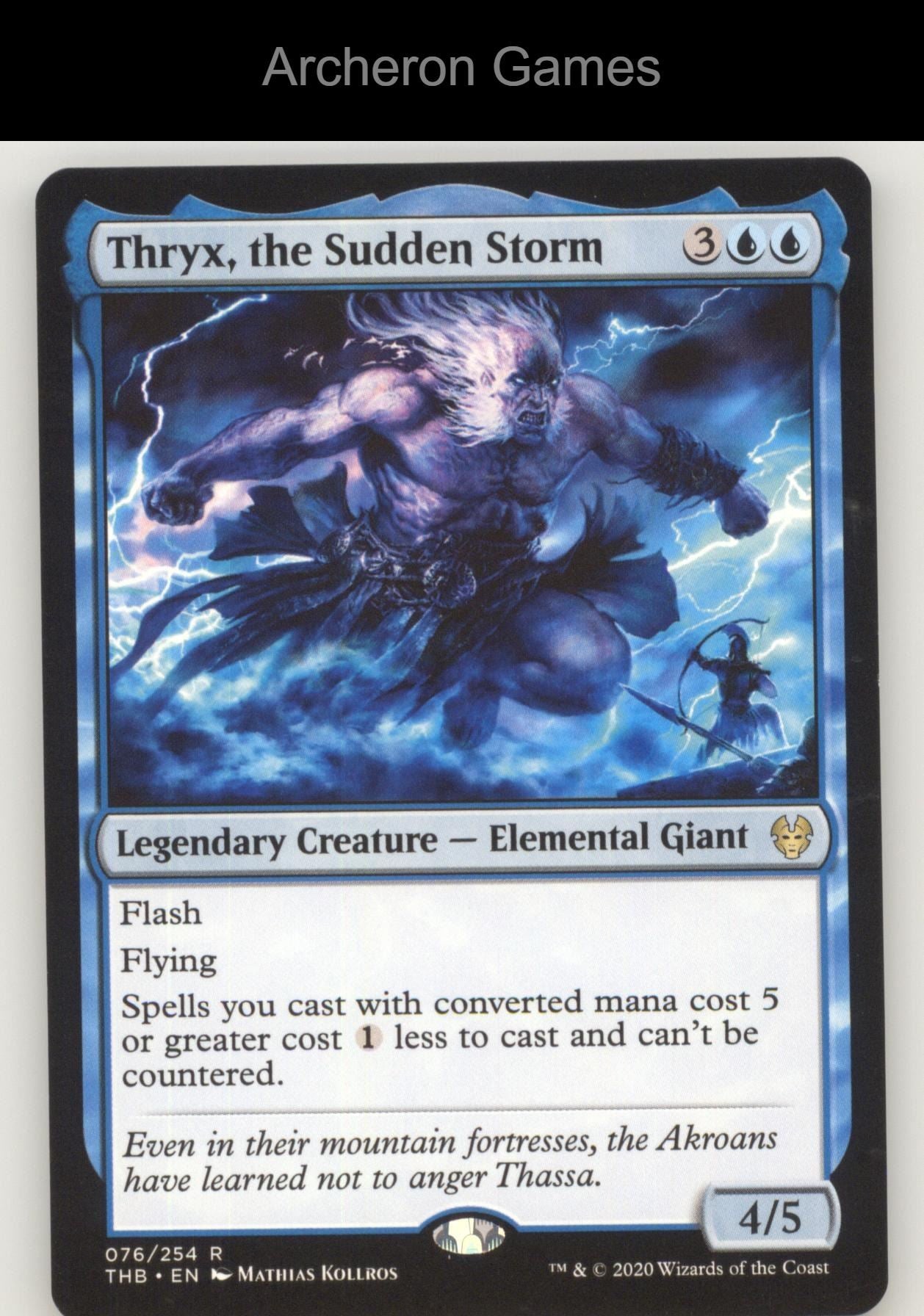 Thryx, the Sudden Storm 76 R MTG Card Theros Beyond Death