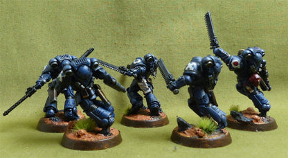Assault Intercessor Squad set of 5 painted - Space Marines - Warhammer 40K #1IX