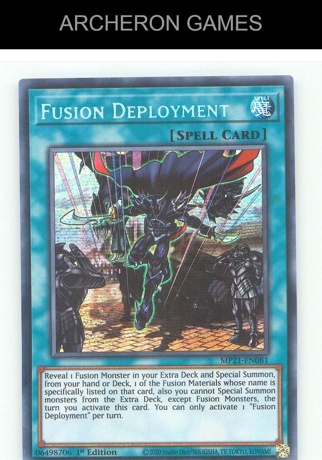 Fusion Deployment Prismatic Secret Rare YUGIOH Card 1st Edition