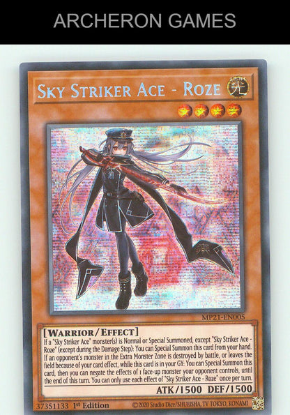 Sky Striker Ace - Roze SEC YUGIOH Card