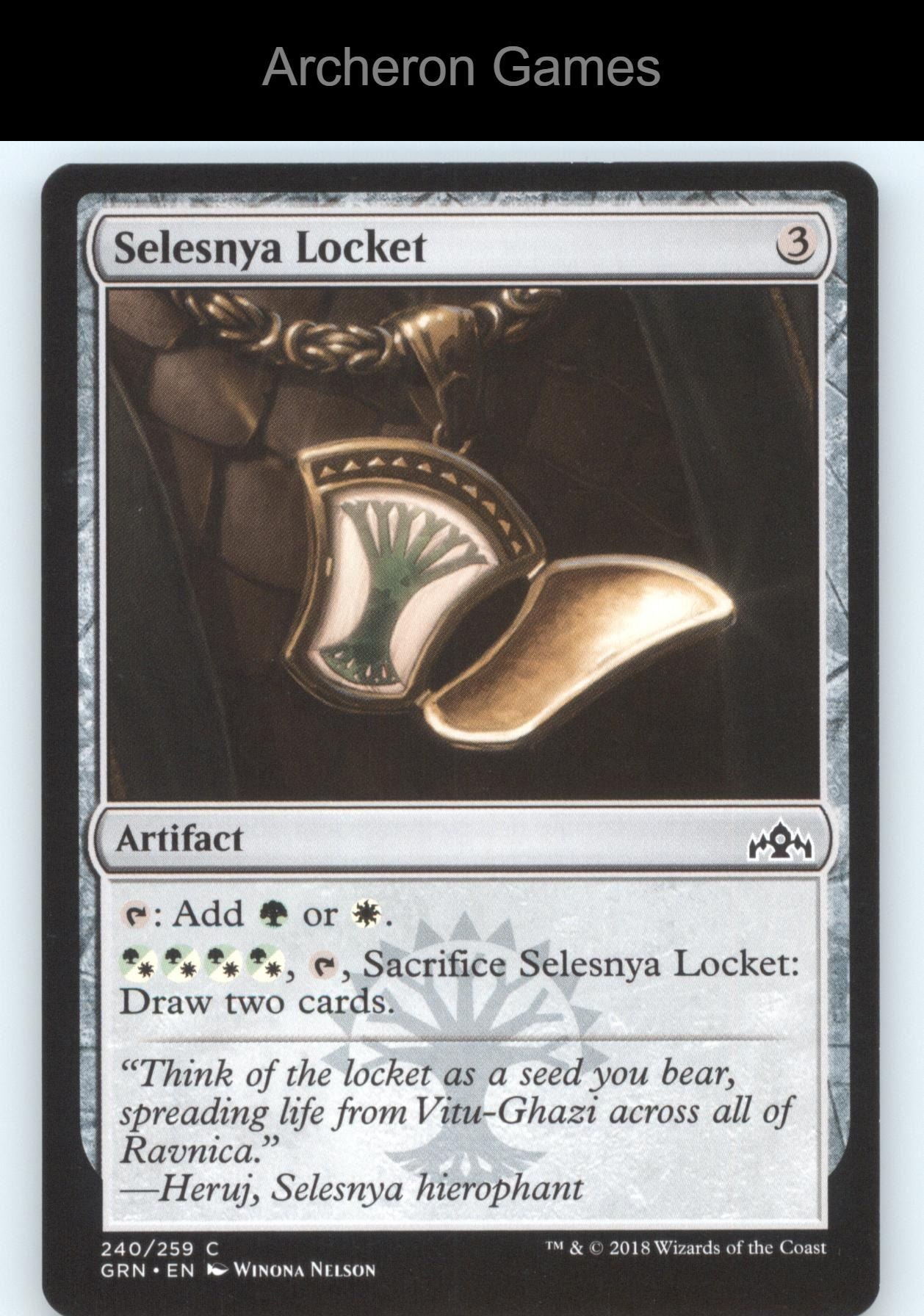 Selesnya Locket 240 C MTG Card Guilds of Ravnica