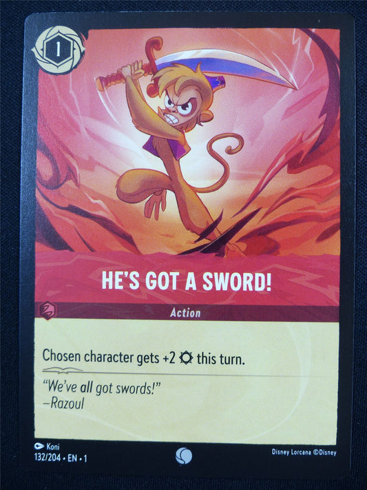 He's Got a Sword! 132/204 - Lorcana Card #4PV