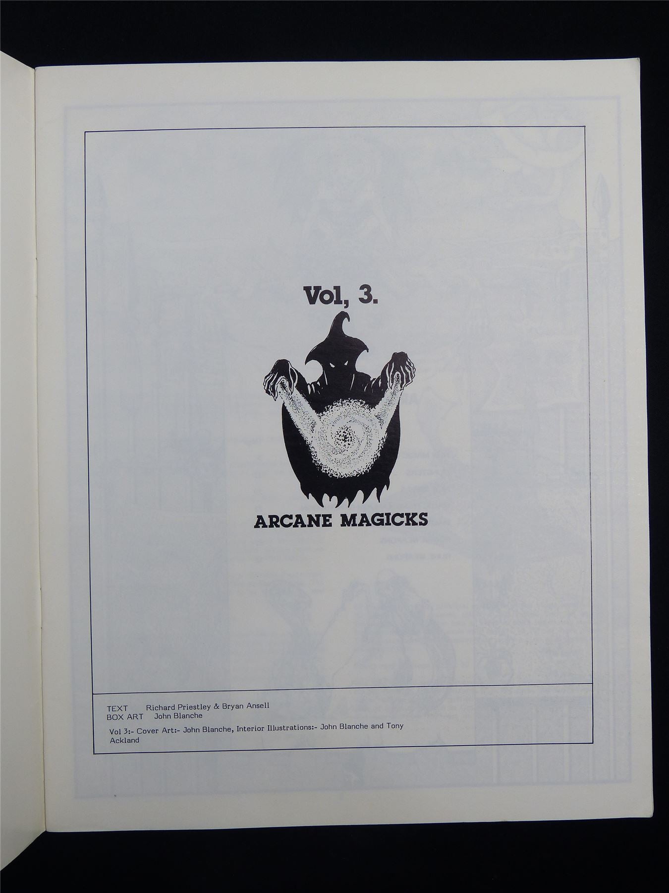 Forces of Fantasy: Arcane Magicks - Warhammer Roleplaying Softback Booklet #2MQ