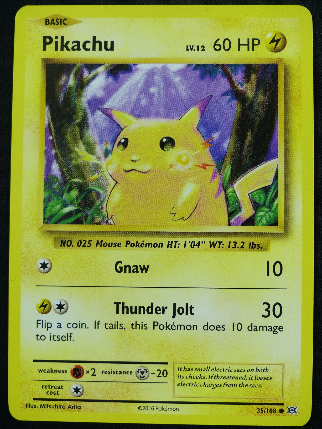 Pikachu 35/108 Evolutions - Pokemon Card #4EO