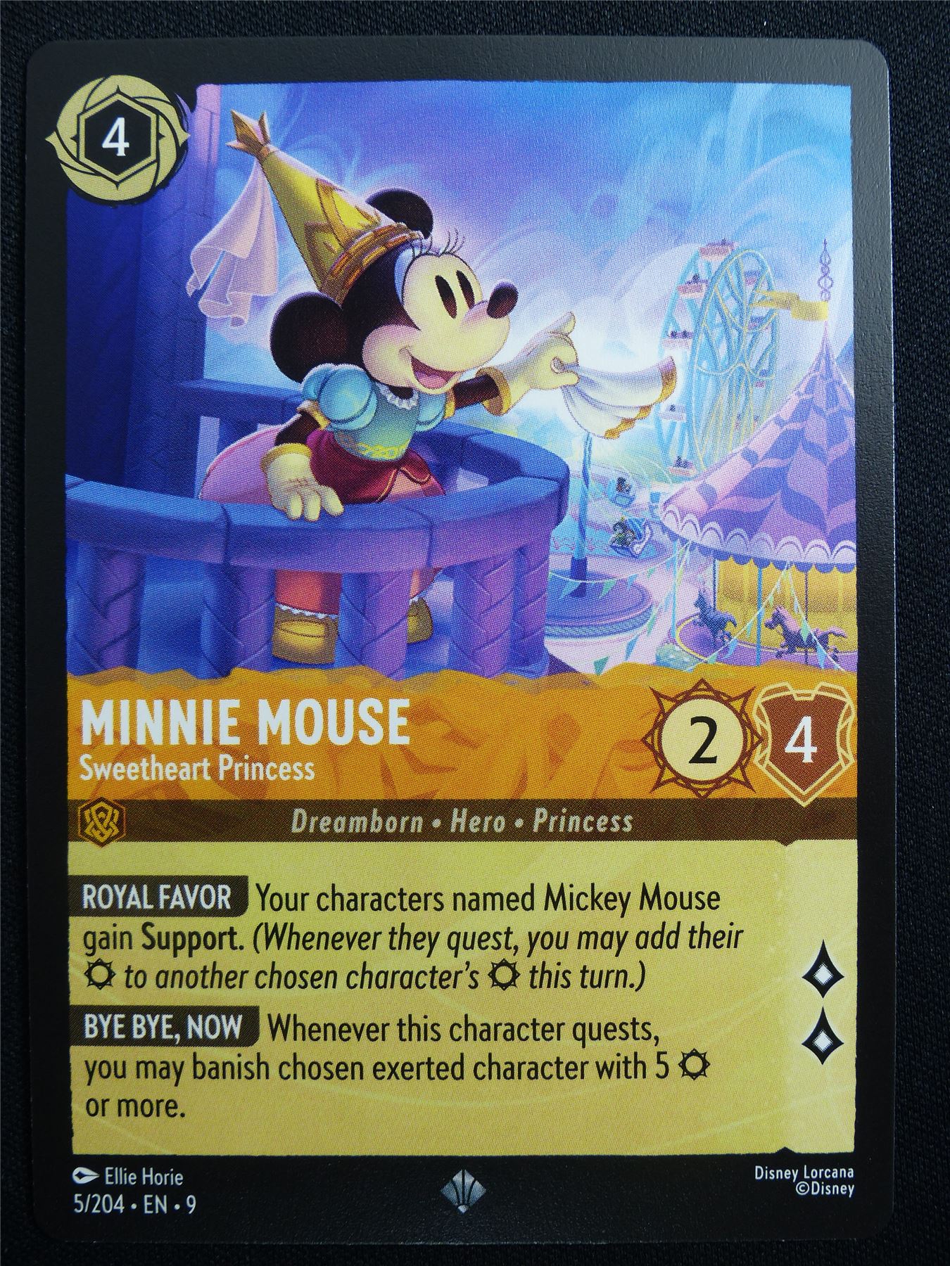 Minnie Mouse Sweetheart Princess 5/204 - Lorcana Card #313
