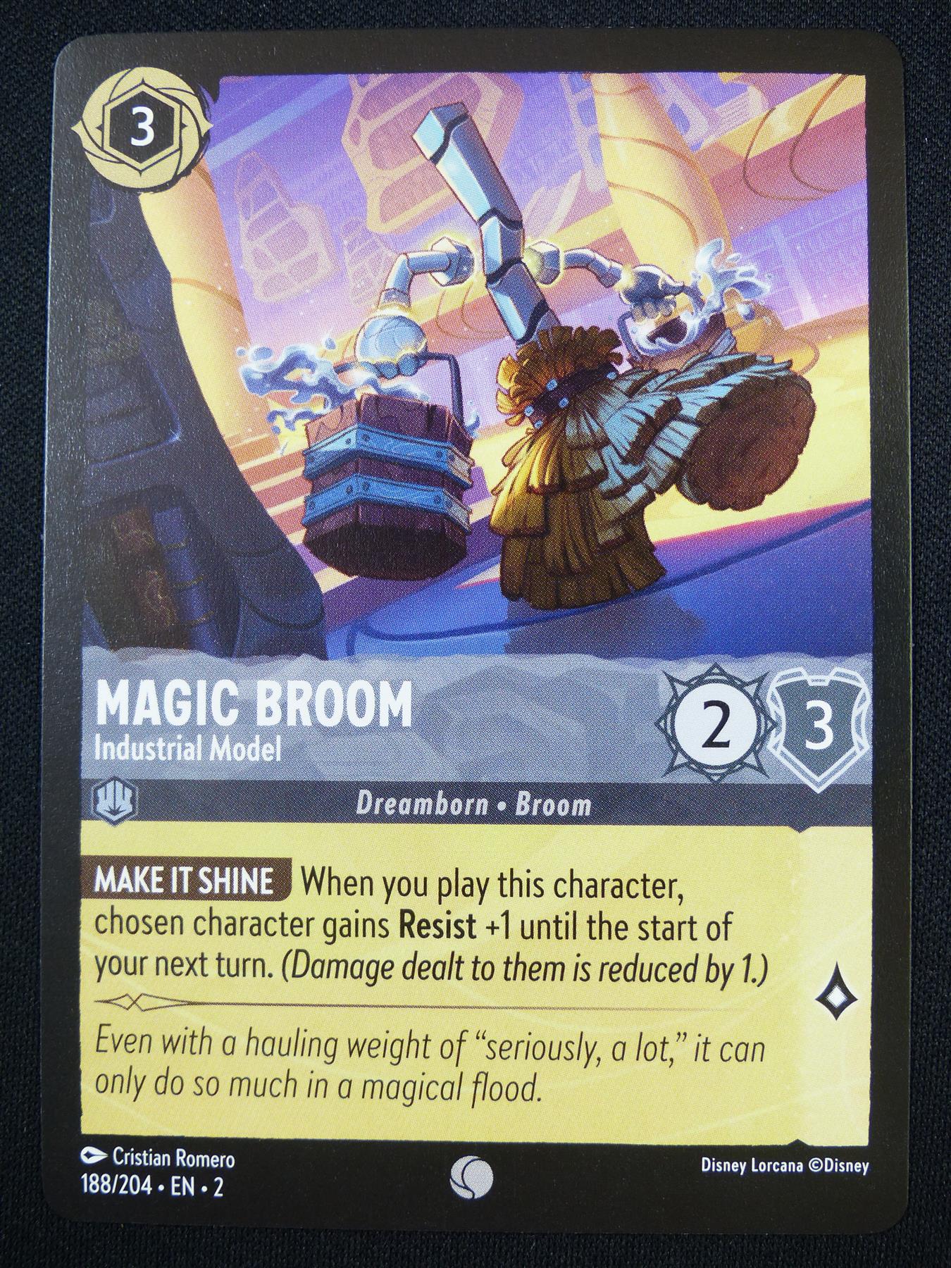 Magic Broom Industrial Model 188/204 - Lorcana Card #4OD