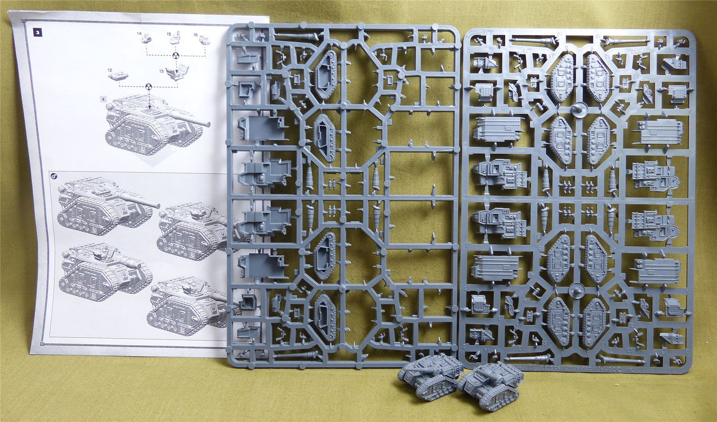 Medusa and Basalisk Batteries part built - Warhammer Imperialis #17U