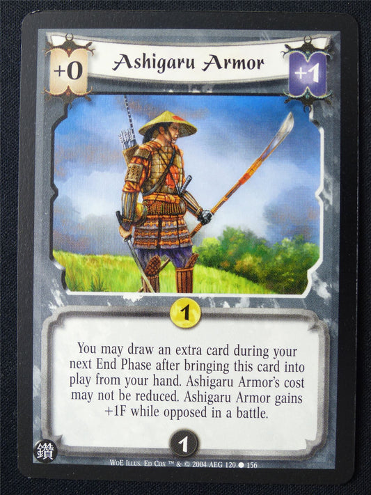 Ashigaru Armor - WoE - Legend of the Five Rings L5R Card #12D