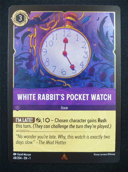 White Rabbit's Pocket Watch 68/204 Foil - Lorcana Card #LP