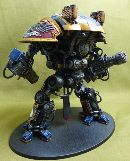 Imperial Knight with Forgeworld Shoulder Pads painted - Warhammer 40K #Z9