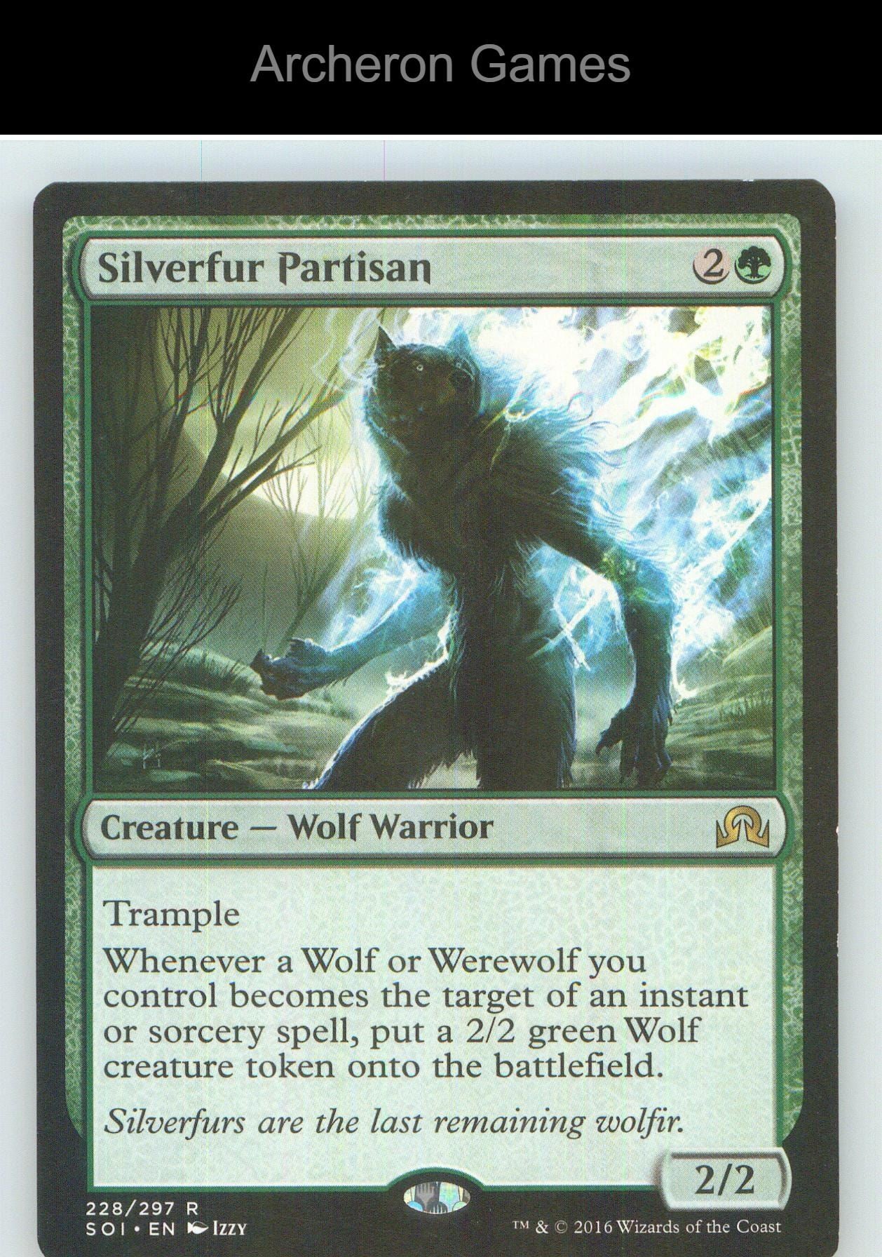 Silverfur Partisan SOI 228 R MTG Card NM/EX+