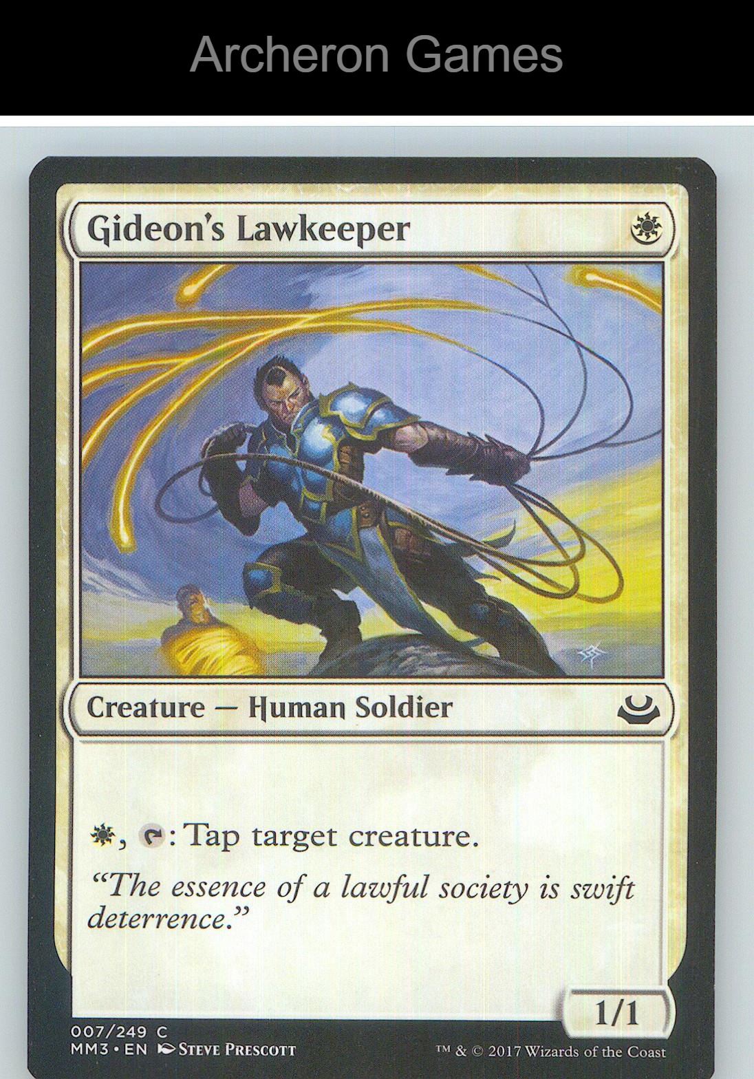 Gideon's Lawkeeper MM3 7 C MTG Card NM/EX+