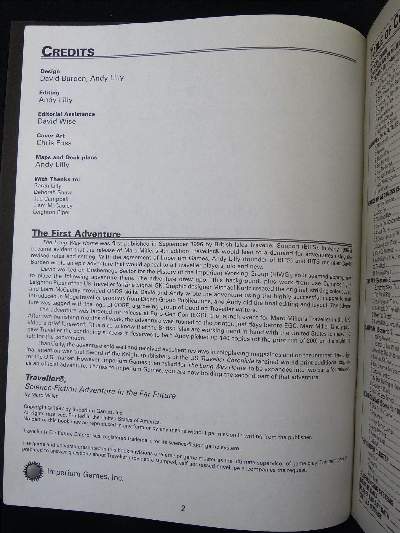 Traveller: Gateway! Adventure Two - GDW Roleplaying Booklet #2RV