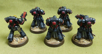 Intercessor Squad set of 5 painted - Blood Angels - Warhammer 40K #3Z9