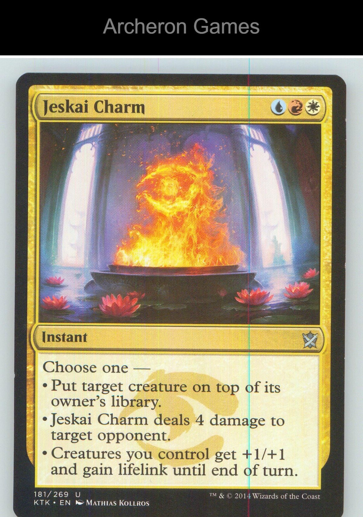 Jeskai Charm KTK 181 UC MTG Card NM/EX+