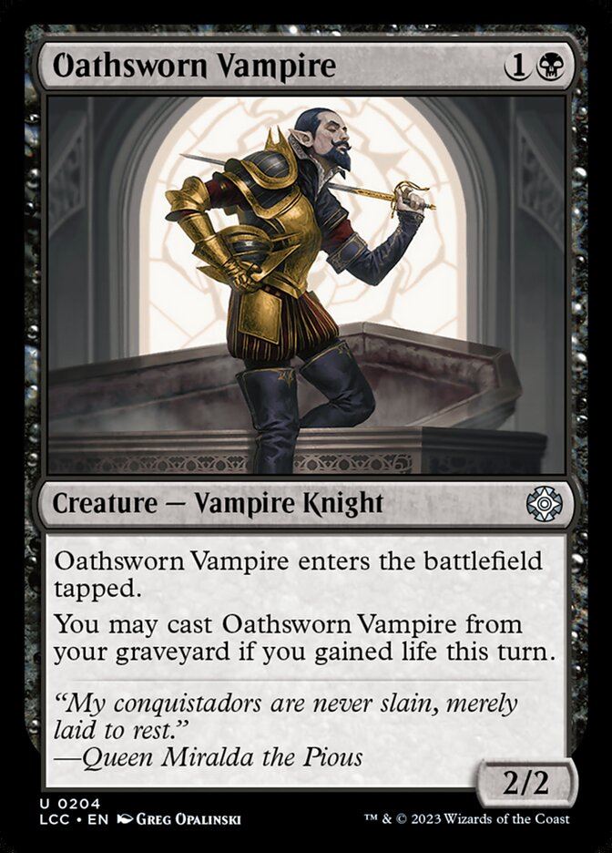 Oathsworn Vampire - The Lost Caverns of Ixalan Commander lcc