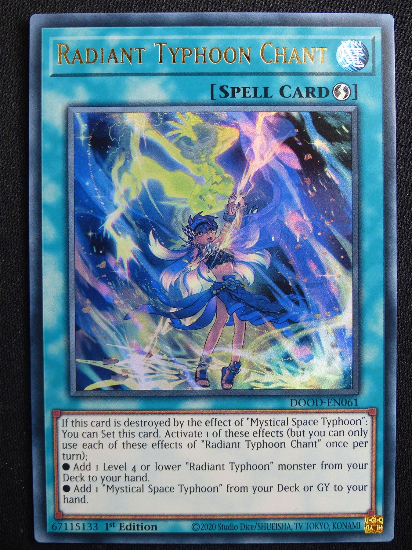 Radiant Typhoon Chant DOOD Ultra Rare - 1st ed Yugioh Card #4UA