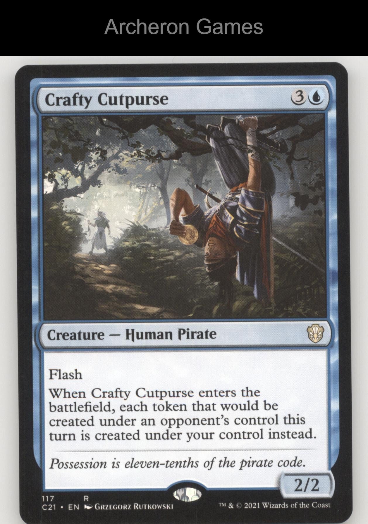 Crafty Cutpurse 117 R MTG Card Commander 2021