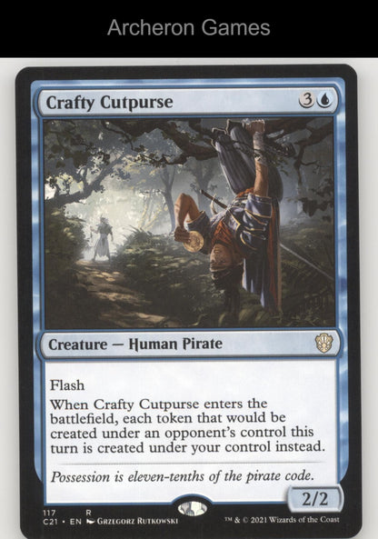 Crafty Cutpurse 117 R MTG Card Commander 2021