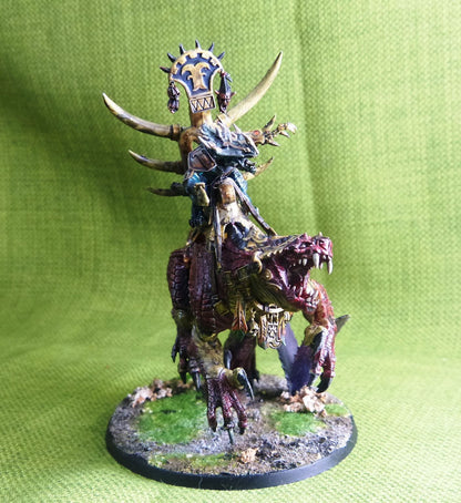 Seraphon - Saurus Oldblood on Carnasaur Painted - Warhammer AoS 40k #B5