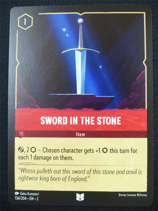 Sword in the Stone 136/204 - Lorcana Card #4PR