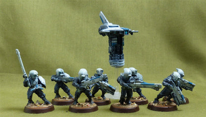 Fire Warriors Strike Team upgrades painted - Tau Empire - Warhammer 40K #2YZ