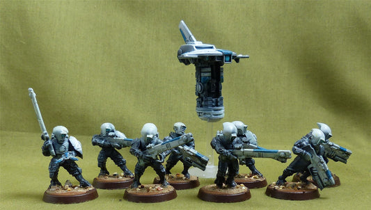 Fire Warriors Strike Team upgrades painted - Tau Empire - Warhammer 40K #2YZ