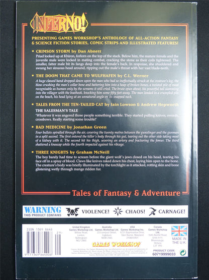Inferno! Tales of Fantasy and Adventure #29 - Games Workshop Black Library Publication #1OH
