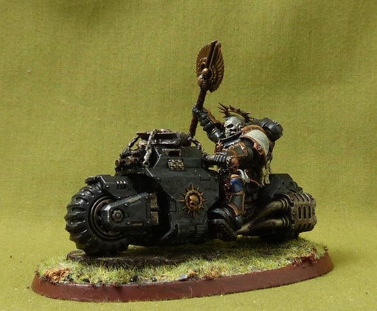 Primaris Chaplain on Bike painted - Space Marines - Warhammer 40K #9R