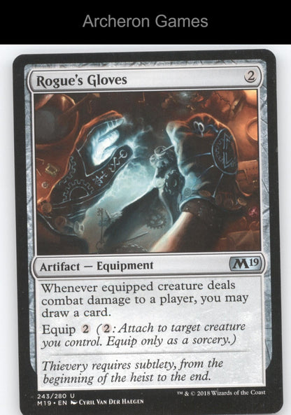Rogue's Gloves 243 UC MTG Card Core Set 2019