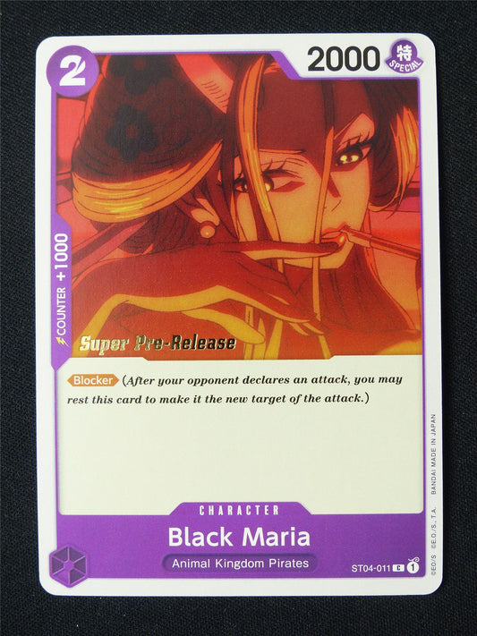 Black Maria ST04-011 Super Pre-Release Promo - One Piece Card #91A