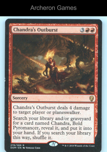 Chandra's Outburst 276 R MTG Card Dominaria