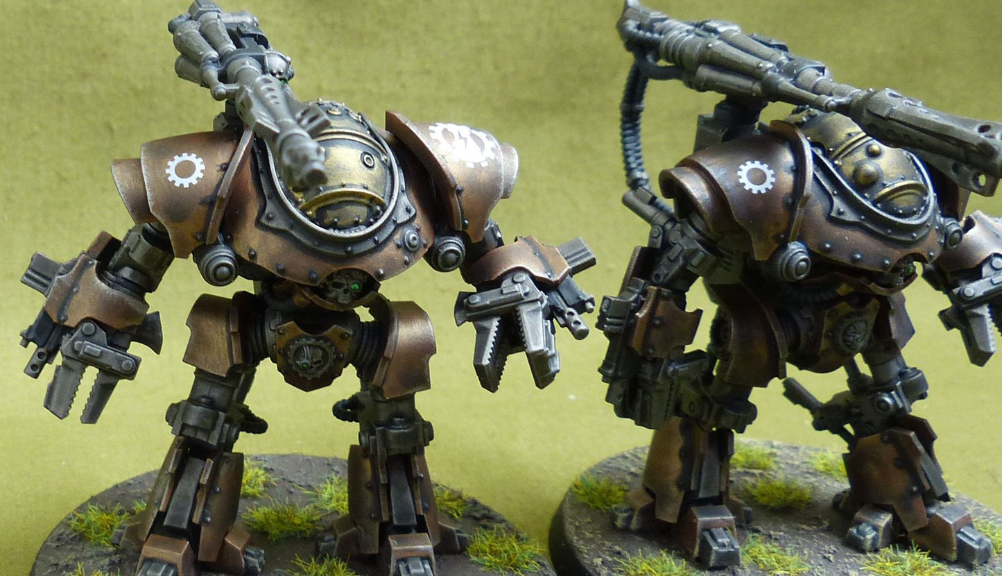 Castellax Battle-automata Maniple painted - Mechanicum - Warhammer Horus Heresy #EP