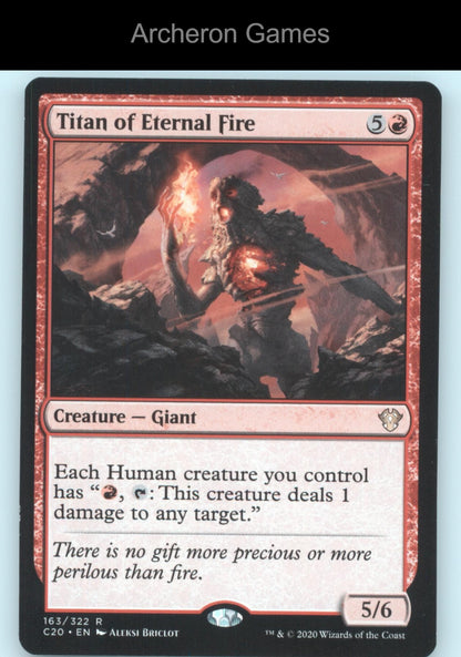 Titan of Eternal Fire 163 R MTG Card Commander 2020