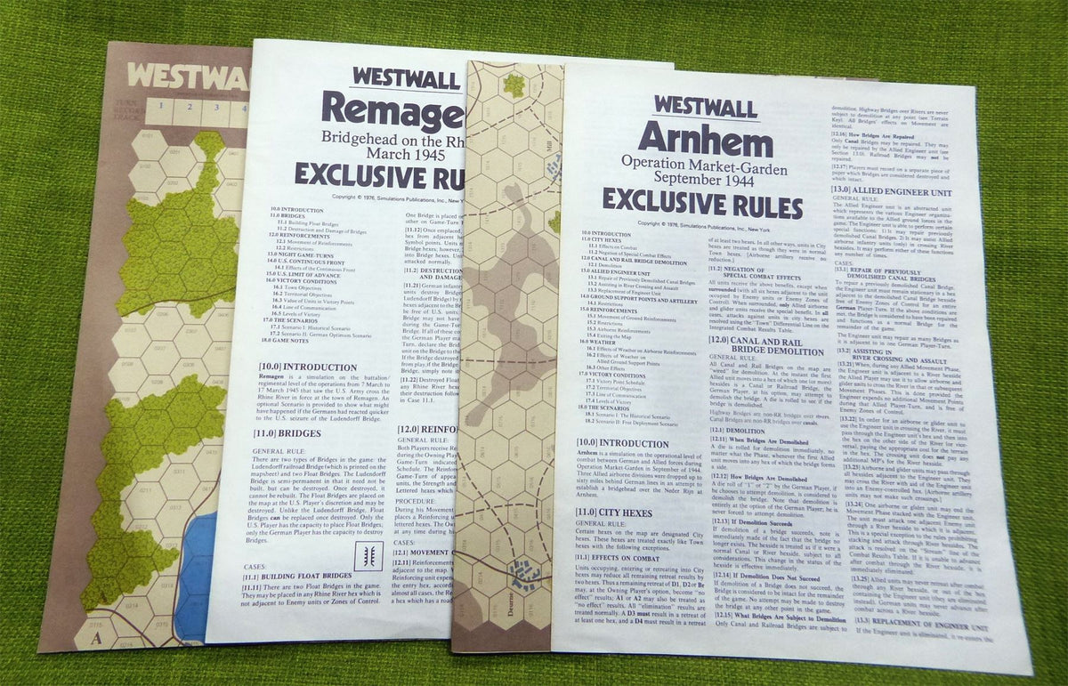 SPI - Westwall Four Battles to Germany Box Game #6W
