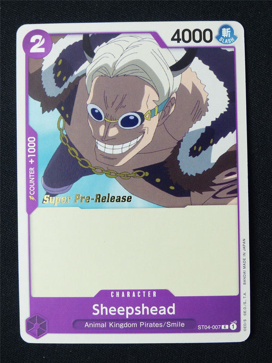 Sheepshead ST04-007 C Super Pre-Release Promo - One Piece Card #918