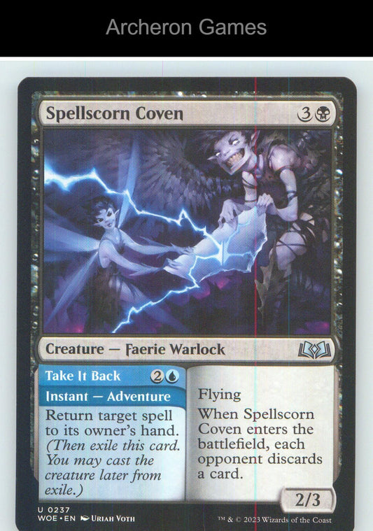 Spellscorn Coven WOE 237 UC MTG Card NM/EX+