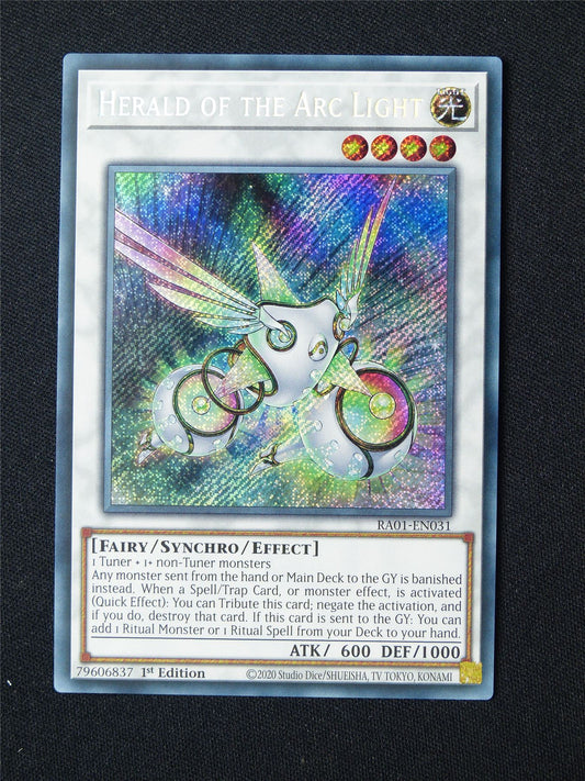 Herald of the Arc light RA01 Secret Rare - 1st ed Yugioh Card #3S6