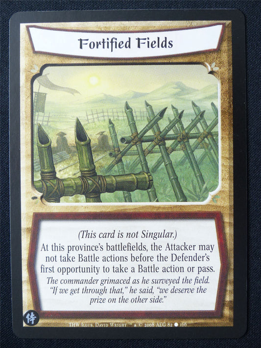 Fortified Fields - THW - Legend of the Five Rings L5R Card #X2