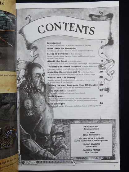 Warmaster #10 Slaves to Darkness - Games Workshop Magazine #1NF