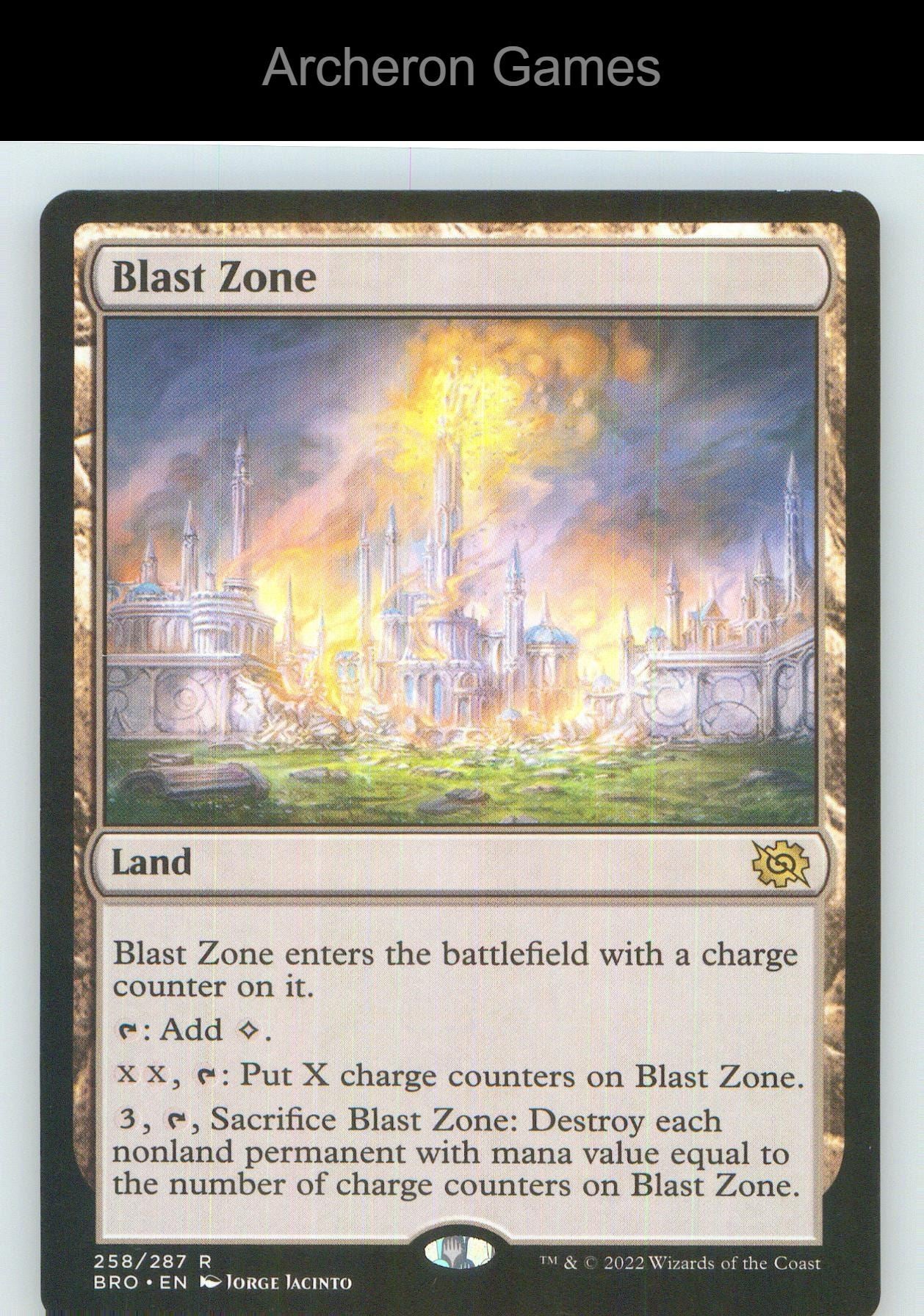 Blast Zone BRO 258 R MTG Card NM/EX+