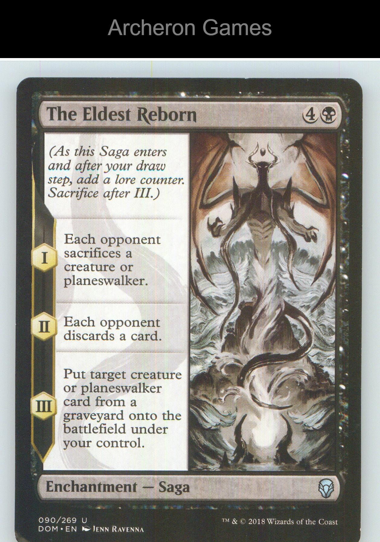 The Eldest Reborn DOM 90 UC MTG Card NM/EX+