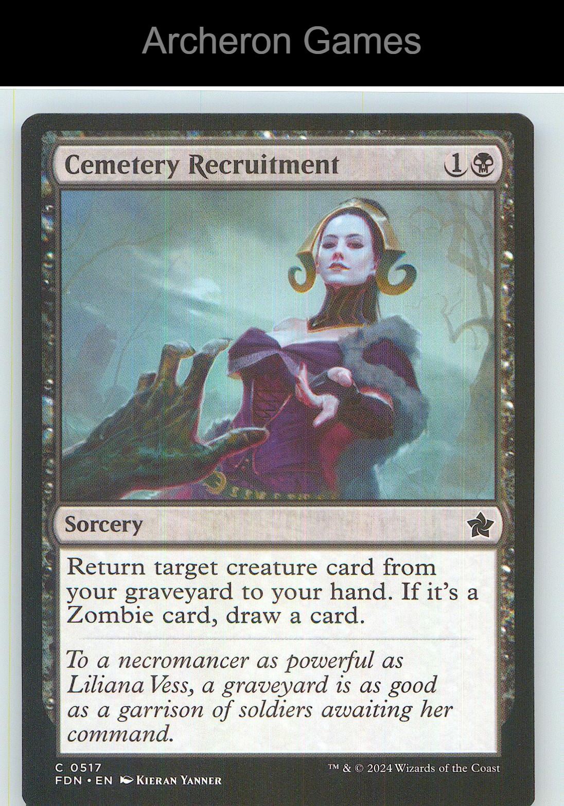 Cemetery Recruitment FDN 517 C MTG Card NM/EX+